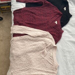 Mudd Women's Sweaters in Black, Burgundy, and Cream